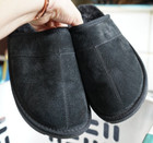 Robert David men's black suede slip on faux fur lined shoes size 9 — photo 7