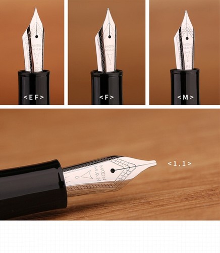 MAJOHN P136 Resin Piston Fountain Pen EF/F/NIB/Flat Nib And Replace Nib Write - Picture 10 of 22