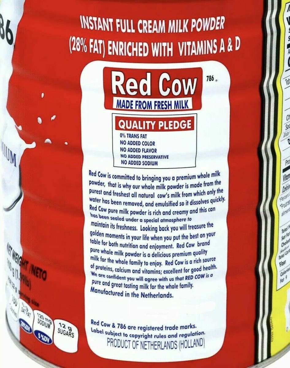 Red Cow Full Cream Milk Powder from Netherlands 2.5kg (5.5LB