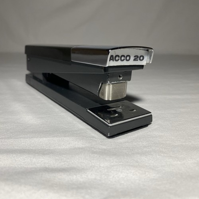 #ad Vintage American Clip Co ACCO 20 Stapler USA Made Black Has Wear Used $30.45