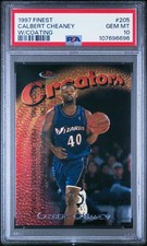 1997 FINEST W/COATING #205 CALBERT CHEANEY PSA 10