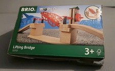 BRIO Wooden Railway Lifting Bridge 33357 Drawbridge New Open Box See Notes