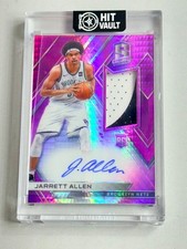 Jarrett Allen Auto Player Worn Jersey Patch Rookie RC 2017 Spectrum Pink /25 sp