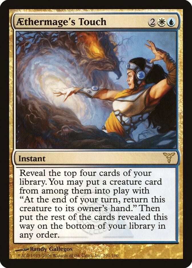 Aethermage's Touch 101 Rare Dissension Magic: The Gathering Lightly Played