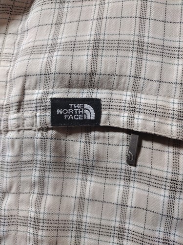 The North Face Mens Off White Plaid Button Down Long Sleeve Shirt Hiking Sz M - Picture 7 of 13