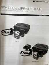 Williams Sound Pro Personal Fm Listening System w/Charger PFM PRO RCH OPEN BOX