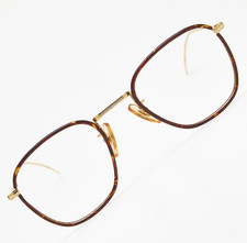    Vintage MOREL Glasses Thin Frames Turtle Gold Oval 80s  Unisex