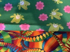 FROG snake lzard ANIMAL themed COTTON fabric 1/2 yd BTHY u pick