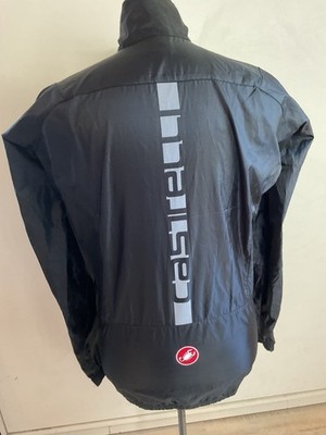 Castelli Cycling Wind Stopper Jacket Squadra ER Biking windbreaker Size Large