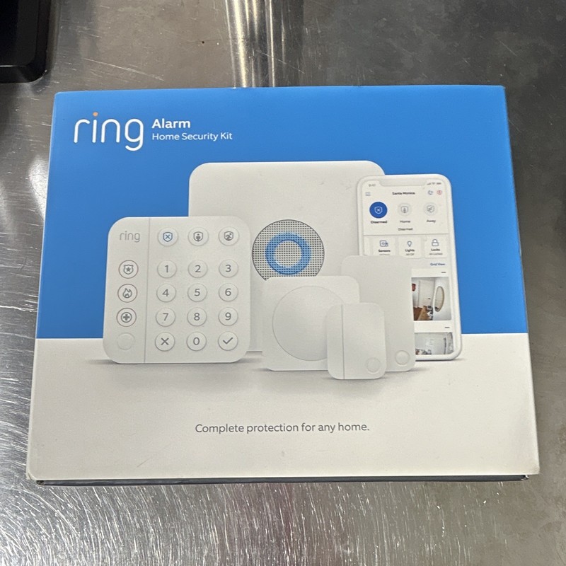 Ring Alarm 5-Piece Indoor Home Security Kit Z-Wave Plus White