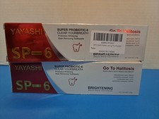 2 Pack Yayashi SP-6 Probiotic Whitening Toothpaste Oral Health 120g- New