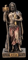 Zeus Statue – Olymp Gott Figur Mythologie Deko Dekofigur Veronese - H 8.5 Cm