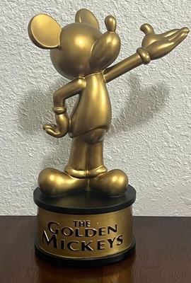 Disney Cruise Line Golden Mickeys Trophy 10  Mickey Mouse Statue DCL Cruise Ship