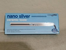Conair Pro Nano Silver Ceramic Tools Ionic Straightening Iron 1 1/2 Ultra Thin