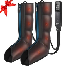 FIT KING Leg Massager with Heat  Compression Therapy, RLS, Circulation