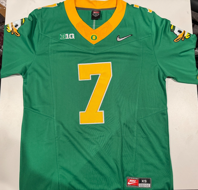 #ad Oregon Ducks Evan Stewart Football Jersey Green Stitched $39.99