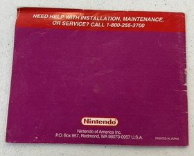 Wario's Woods Nintendo NES Minor Damage Manual Only --S2G--
