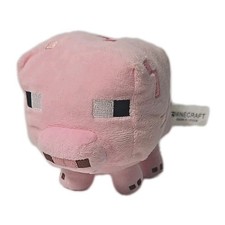 Minecraft Pink Baby Pig Plush Toy Doll Figure 7" Jazzwares