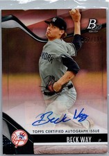2021 Bowman Platinum #TOP-18 Beck Way Top Prospects Autographs Pink #/199