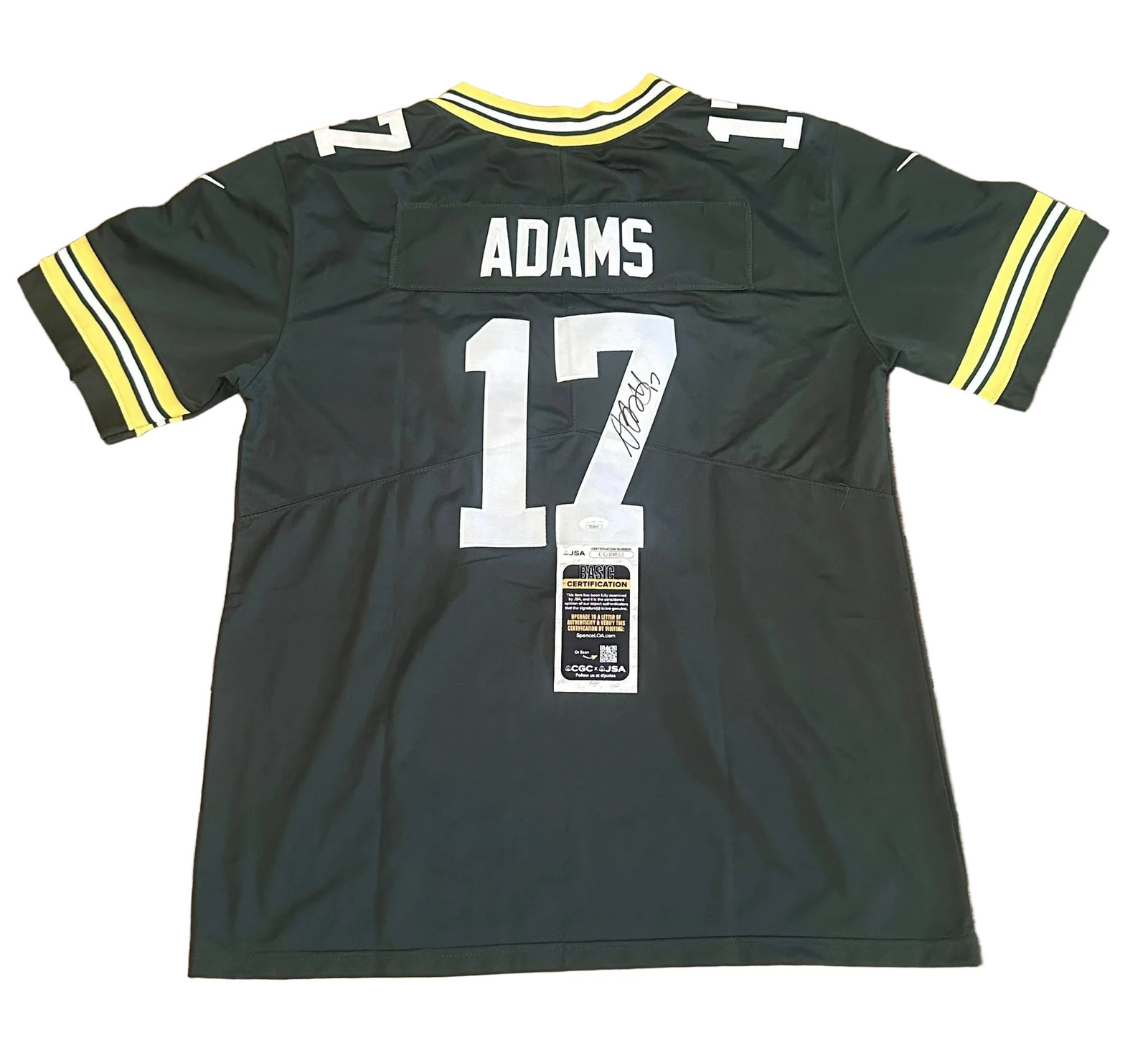 Davante Adams Autographed Signed Green Bay Packers Jersey JSA COA 