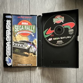 Sega Rally Championship Sega Saturn PAL Racing 1995 Manual Included Multiplayer