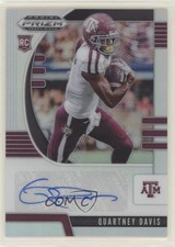 2020 Panini Prizm Draft Picks Rookies Silver Quartney Davis #274 Auto 0w8
