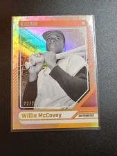WILLIE MCCOVEY 2024 DONRUSS BASEBALL SSP ON FIRE FOIL PARALLEL 72/75