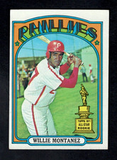 1972 Topps Baseball Card #690 Willie Montanez ASR High Number Phillies EX