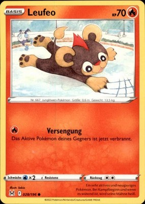 Pokemon Leufeo LOR 028 DE Common (6237)