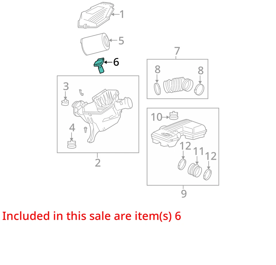 GMC Canyon 2006 medidor de flujo de aire másico sensor MAF OEM 103 k millas - LKQ353651633 Foto 4 de 4