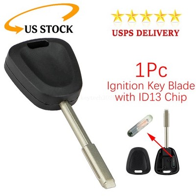 Ignition Transponder Car Key Uncut Blade + ID13 Chip for Jaguar XJ8 XJR XKR XK8