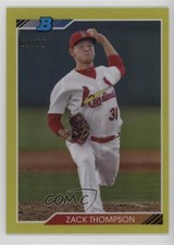 2020 Bowman Heritage Chrome Prospects Yellow Refractor 69/75 Zack Thompson 0j6