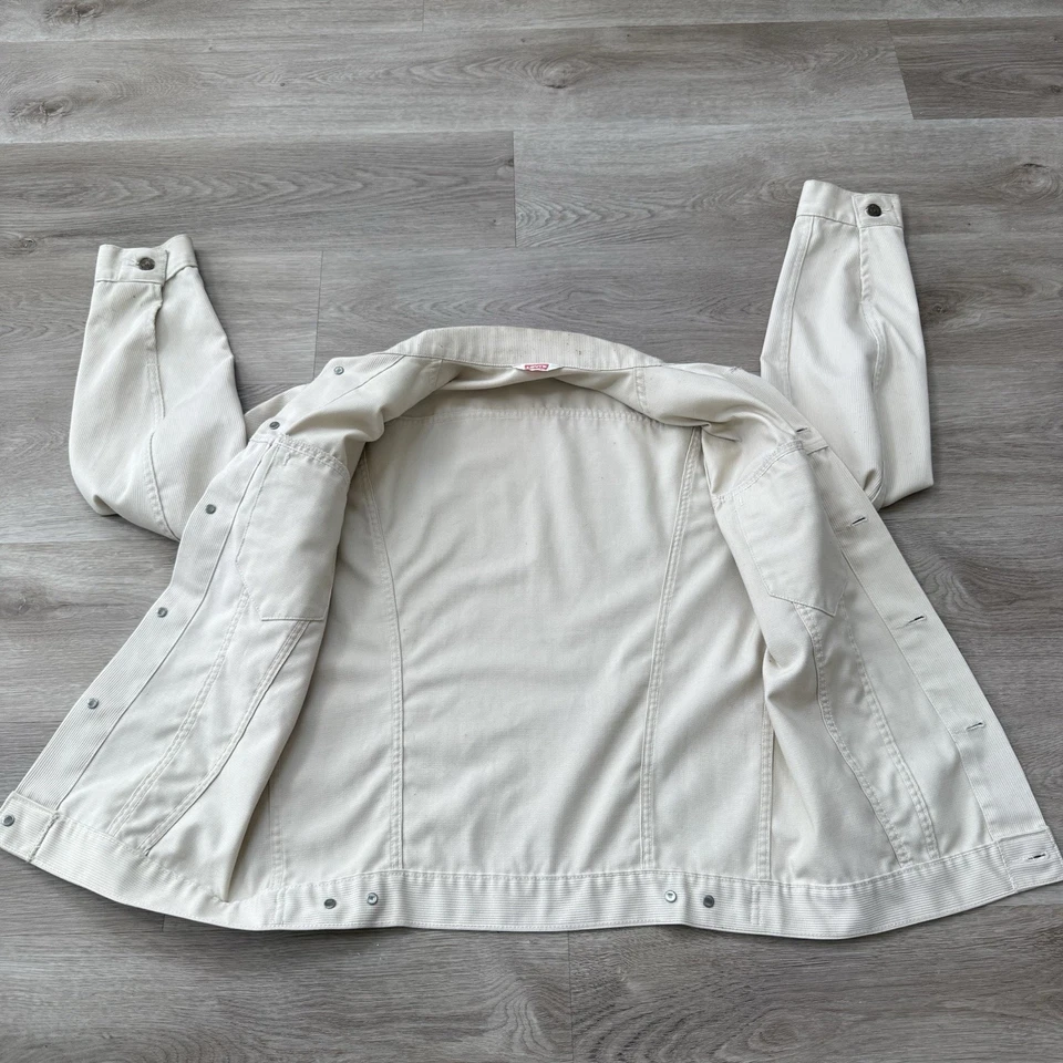 Chaqueta de Colección Años 60 Levis Tipo 3 Big E Piqué Talla 40 Denim Negra Pestaña 941B Cordón Foto 3 de 4