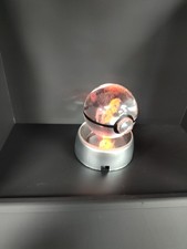 Pokemon 3D Crystal Ball Charizard Game Pokeball Led Night Light