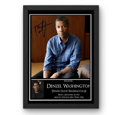 Denzel Washington signiert gerahmt ODER montiert Poster Memorabilia Sammlerstück