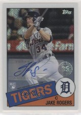 2020 Topps Silver Pack 1985 Chrome Baseball Series 2 14/199 Jake Rogers Auto 0c3