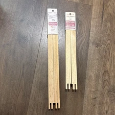 Vintage 1982 Marie Products Stretcher Bars 2 Pack 12” 15” NEW NIP Solid Oak