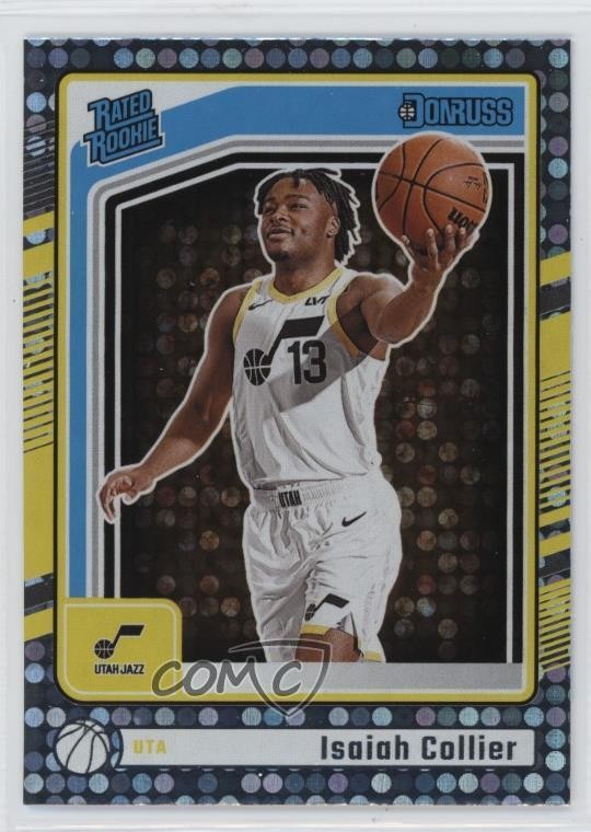 2024-25 Panini Donruss Rated Rookie Disco Isaiah Collier #237 Rookie RC 1pe0