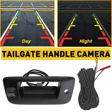 Tailgate Handle Backup Rear View Camera For 07-13 Chevrolet Silverado GMC Sierra