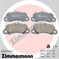Bremsbelagsatz Scheibenbremse Zimmermann 22469.165.1 FüR Porsche Cayenne 9YB 9YA