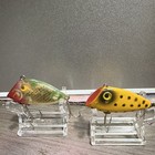 Vintage bayou boogie style lot of 2 Yellow/Black dots & Green Scale trebles — photo 2