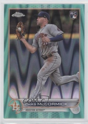 2022 Topps Chrome Sonic Aqua RayWave Refractor /199 Chas McCormick Rookie RC v1x