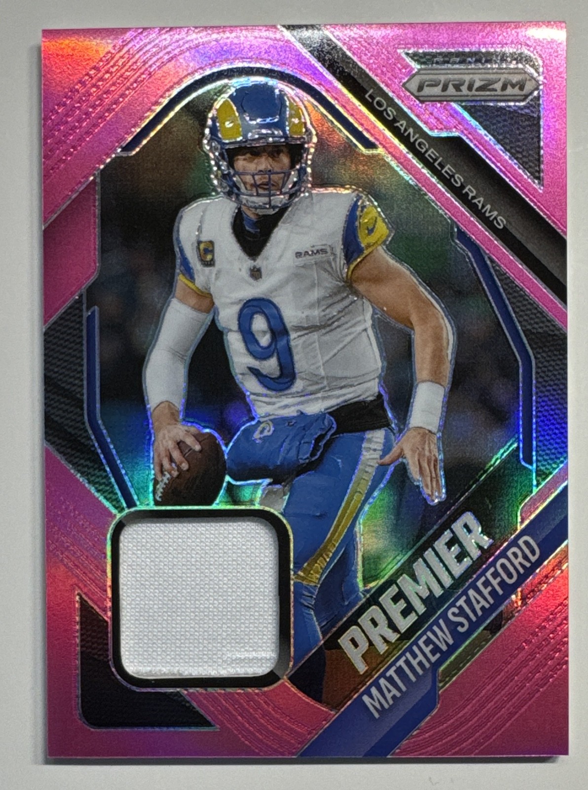 2025 Prizm Premier Jerseys Matthew Stafford #PJY-MSD Pink Prizm