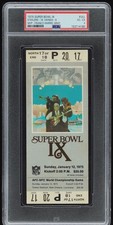 1975 SUPER BOWL IX FULL TICKET – PSA 4 (VG-EX) – STEELERS 1ST TITLE
