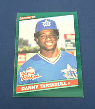 1986 Donruss The Rookies Baseball Danny Tartabull Rookie Card #45 Set Break NM. rookie card picture