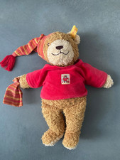 Steiff Teddy mit Zipfelmütze und Pullover - mit Knopf & Tag 236372