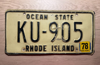 USA Kennzeichen Nummernschild License Plate Rhode Island Ocean State 78