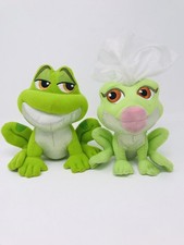 Disney Mattel Princess Frog Magic Kiss Tiana and Prince Naveen 6" Magnetic Plush