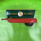 Antique We Move the Earth Toy Side Dump Trailer