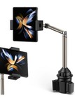 Cup Holder Phone Mount Compatible With Variety Mobile Devices, Strong Metal